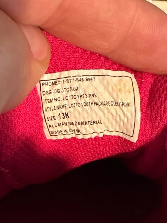 Lotto Kids Girls Roma 700 Soccer Cleats Toddler US 13K Pink White - Picture 8 of 11